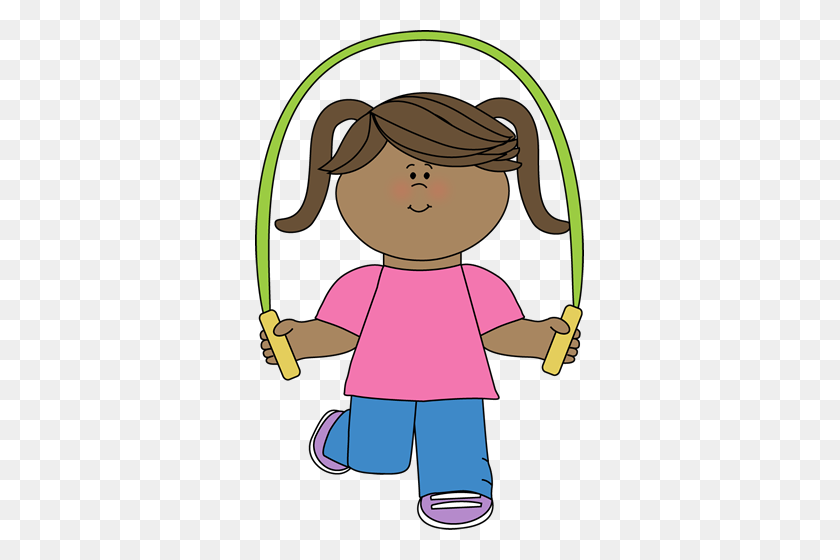 329x500 Jump Rope Clipart Image Group - Group Of Girls Clipart