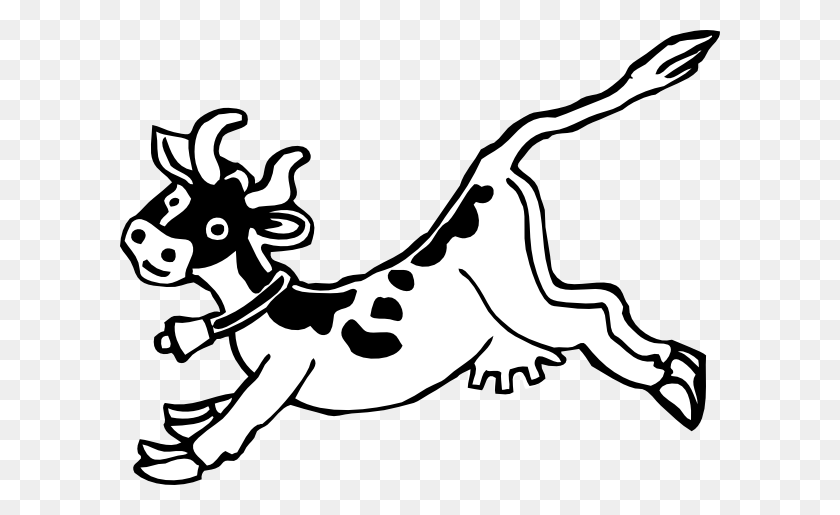 600x455 Jumping Cow Png, Clip Art For Web - Cow Clipart Transparent
