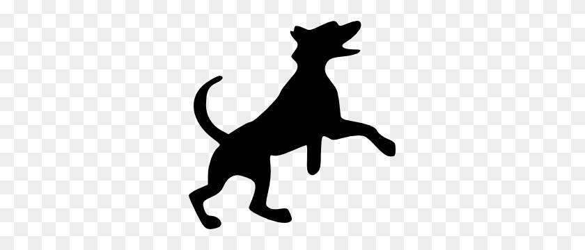 297x300 Jumping Dog Clip Art Free Vector - Pets Black And White Clipart