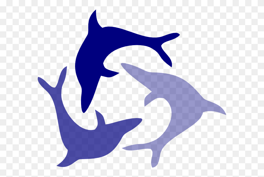 600x504 Salto Delfín Contorno - Imágenes De Tiburones Clipart