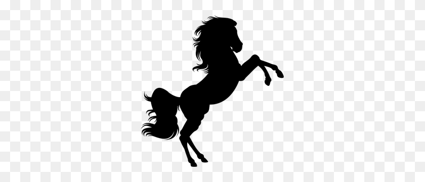 283x300 Jumping Horse Clip Art Silhouette - Mustang Clipart Black And White