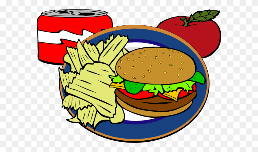 600x437 Junk Food Clipart Burger - Unhealthy Food Clipart