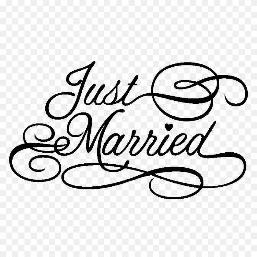 800x800 Just Married Clipart Png, Just Married Clipart Picture - Just Married Clipart