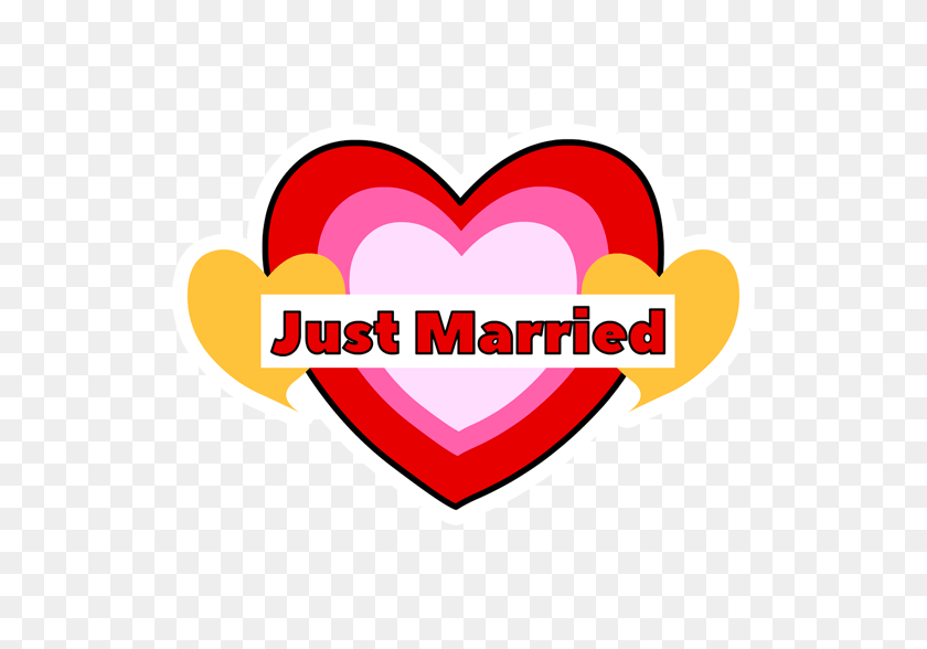 528x528 Just Married Sticker - Just Married PNG