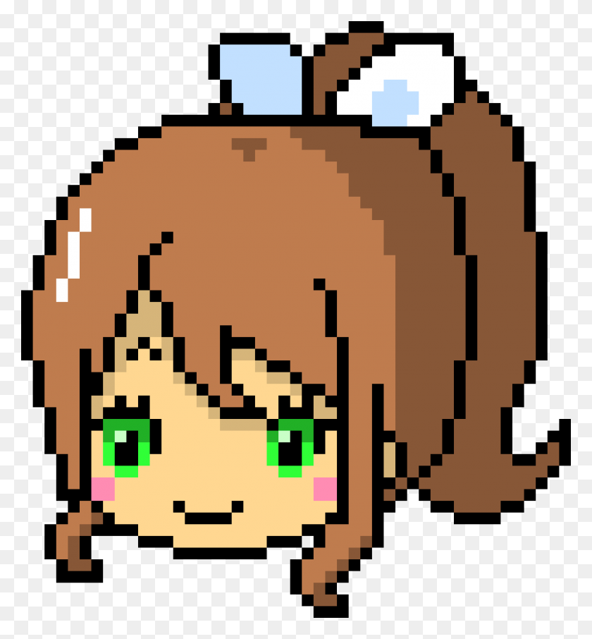 1880x2040 Just Monika Pixel Art Maker - Monika PNG