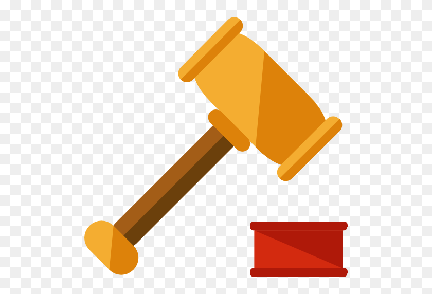 512x512 Justice, Bid, Verdict, Business And Finance, Hammer, Law, Auction - Auction Clipart