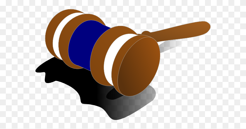 600x381 Justice Gavel Color Blue Clip Art - Judge Clipart