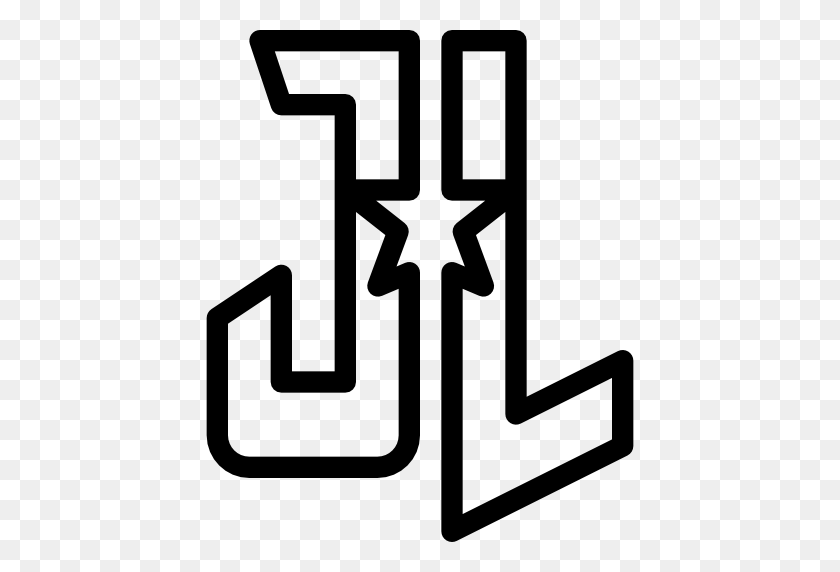 512x512 Liga De La Justicia - Logotipo De La Liga De La Justicia Png