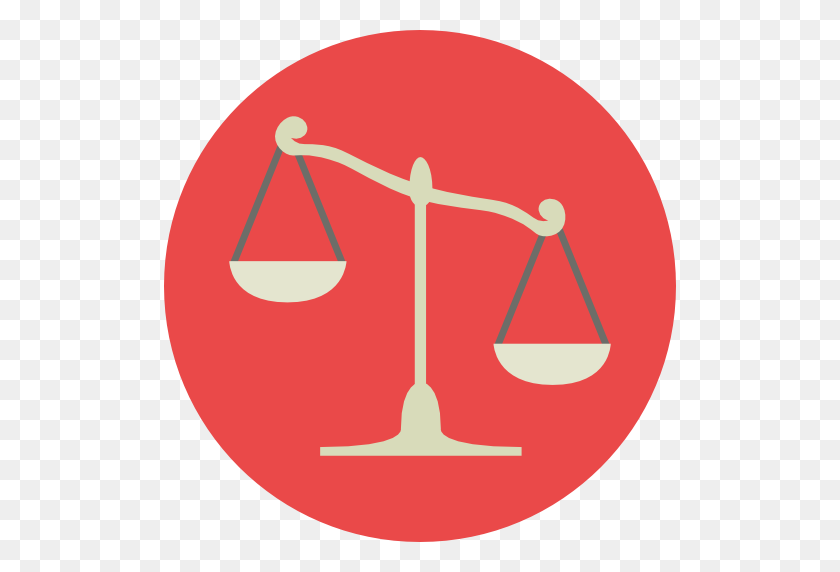 512x512 Justice Scale - Scales Of Justice PNG