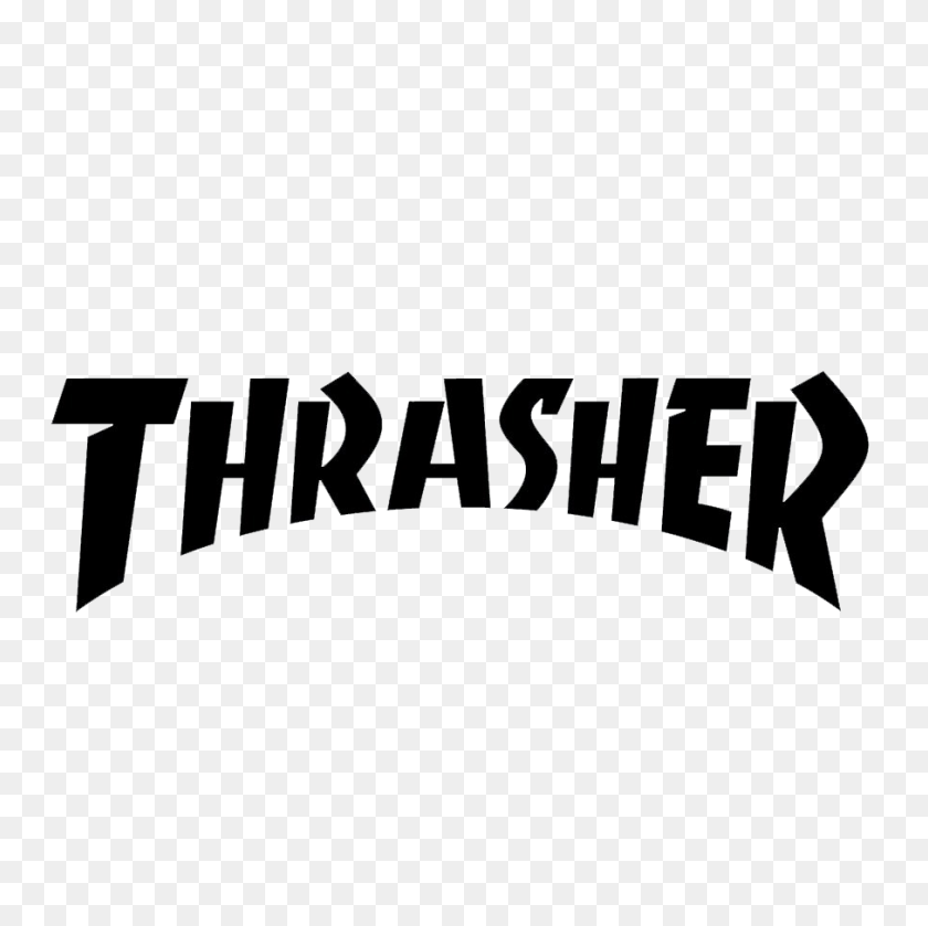 906x906 Justin In Skateboard - Thrasher Logo PNG