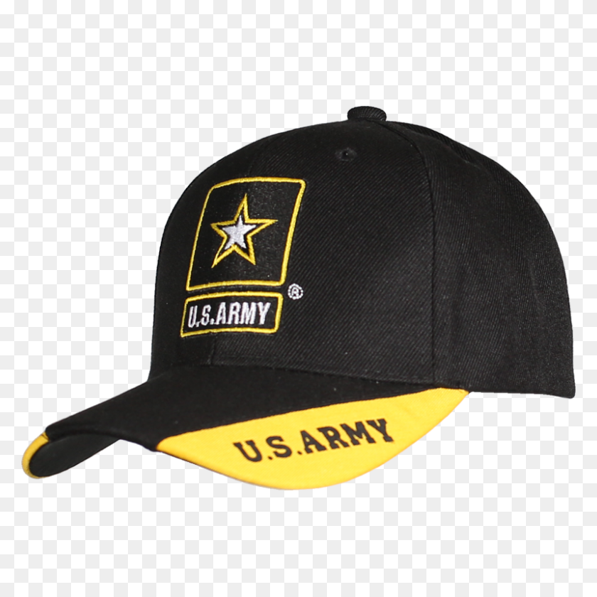 800x800 Jwm U S Army Star Logo Caps Way Style Blackgold - Army Hat PNG