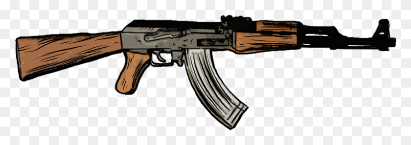 790x242 Kalashnikov Ak Assault Rifle Woingear - Ak 47 PNG