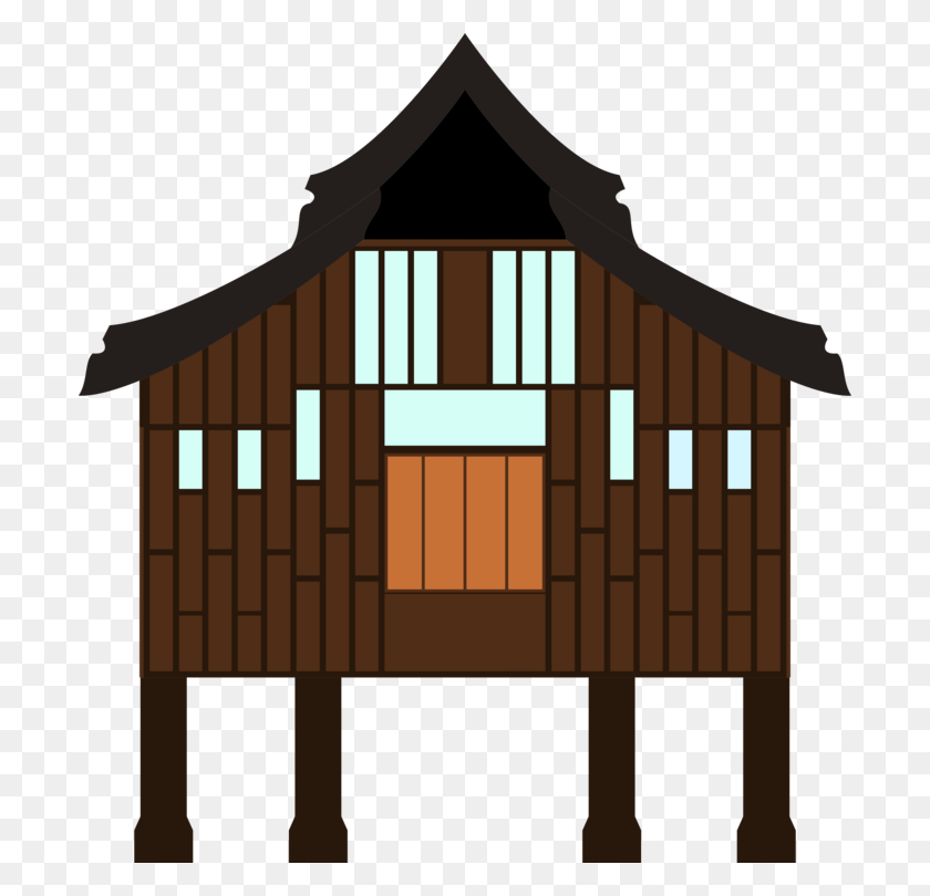 698x750 Kampong Computer Icons Download House - Shack Clipart
