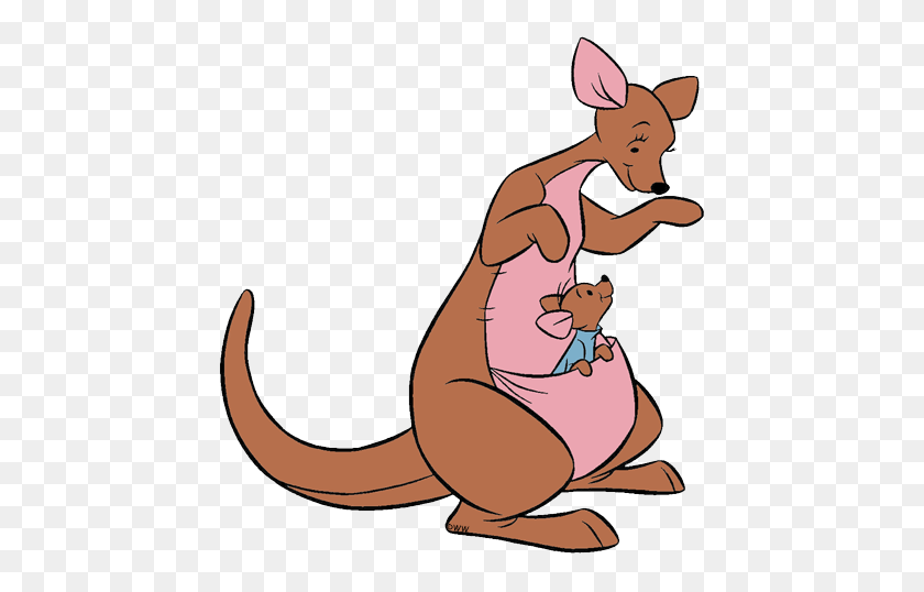 450x478 Kanga Y Roo Personaje Imprimible De Winnie The Pooh - Wallaby Clipart