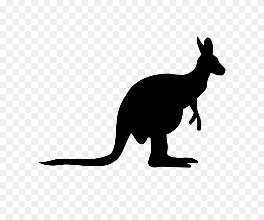 640x640 Kangaroo Animal Silhouette Free Illustrations - Wallaby Clipart