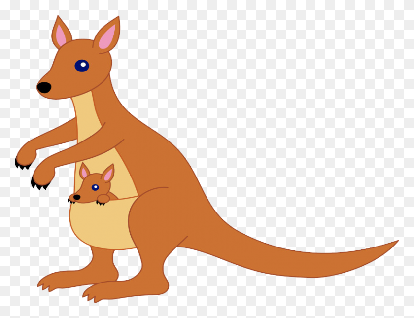830x623 Kangaroo Cartoon Png Free Download Png Arts - Kangaroo PNG