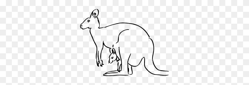 300x227 Kangaroo Clip Art - Baby Kangaroo Clipart