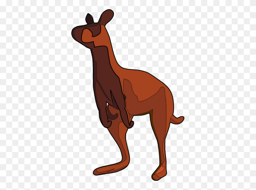 371x565 Kangaroo Clip Art - Mule Clipart
