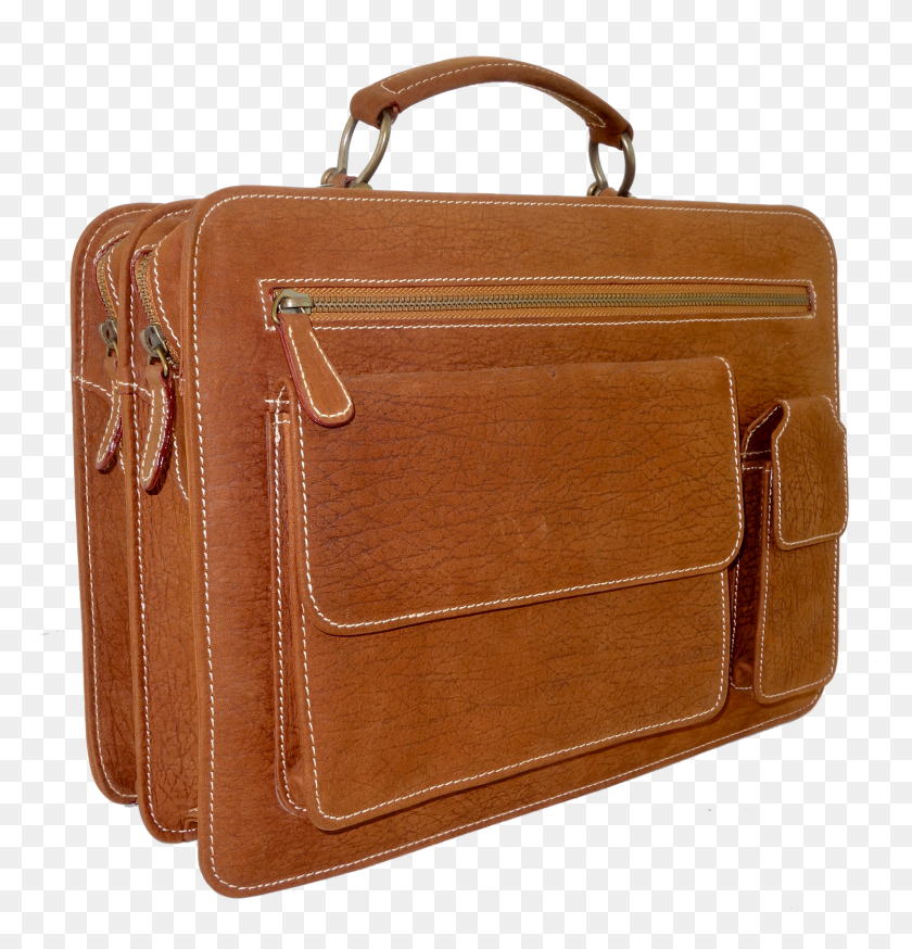 1500x1567 Kangaroo Leather Briefcase - Briefcase PNG
