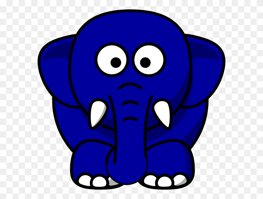 600x577 Kansas Blue Elephant Clip Art - Kansas Clipart