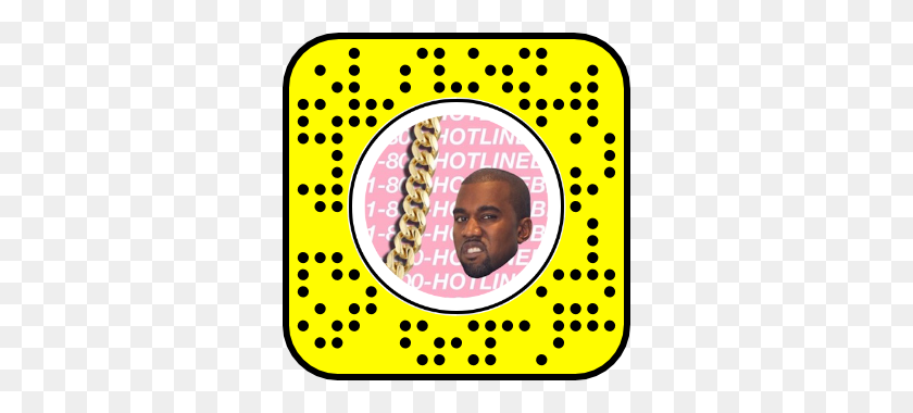 320x320 Kanye Dancing To Hotline Bling Snaplenses - Лицо Канье Png