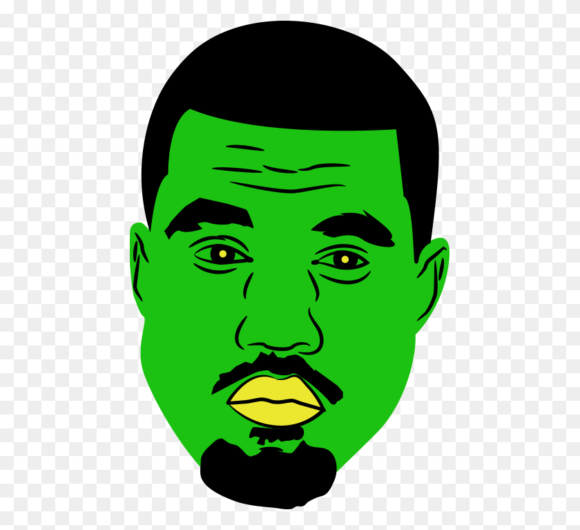 500x707 Kanye West Ashton Hill - Kanye Face PNG