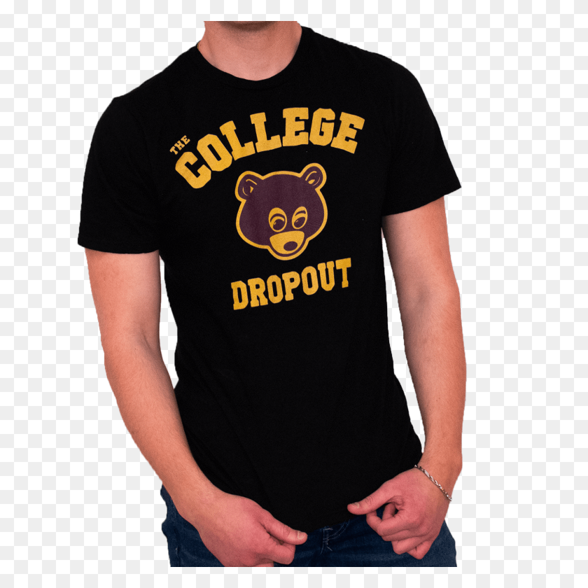 1600x1600 Kanye West La Camiseta De Abandono De La Universidad En Color De Ropa - Kanye West Png