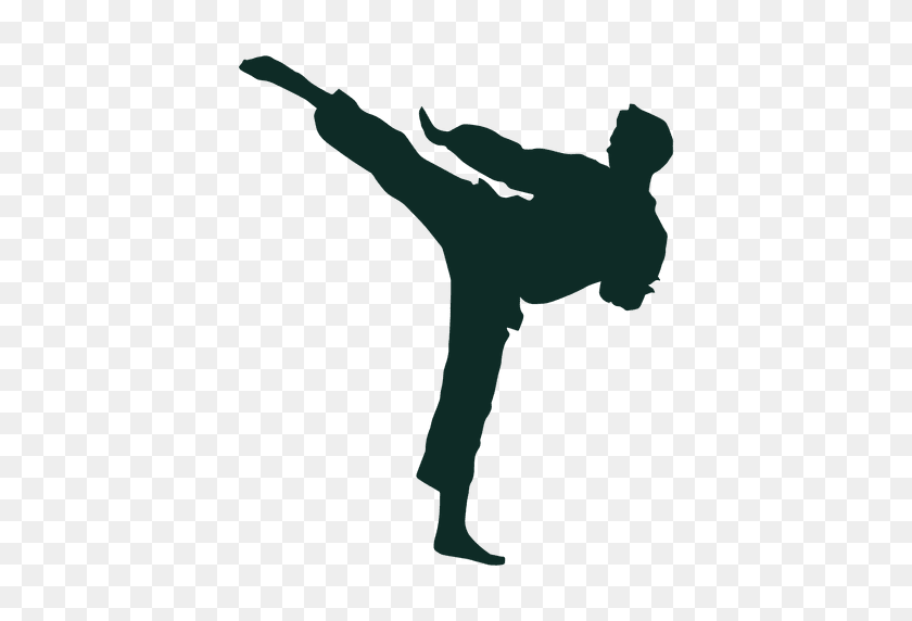 512x512 Karate Entrenamiento De Patada Alta - Artes Marciales Png