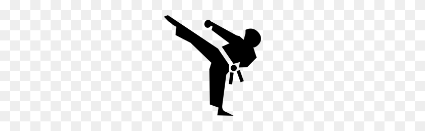 192x199 Karate Png Clip Arts, Karate Clipart - Karate Clipart Black And White