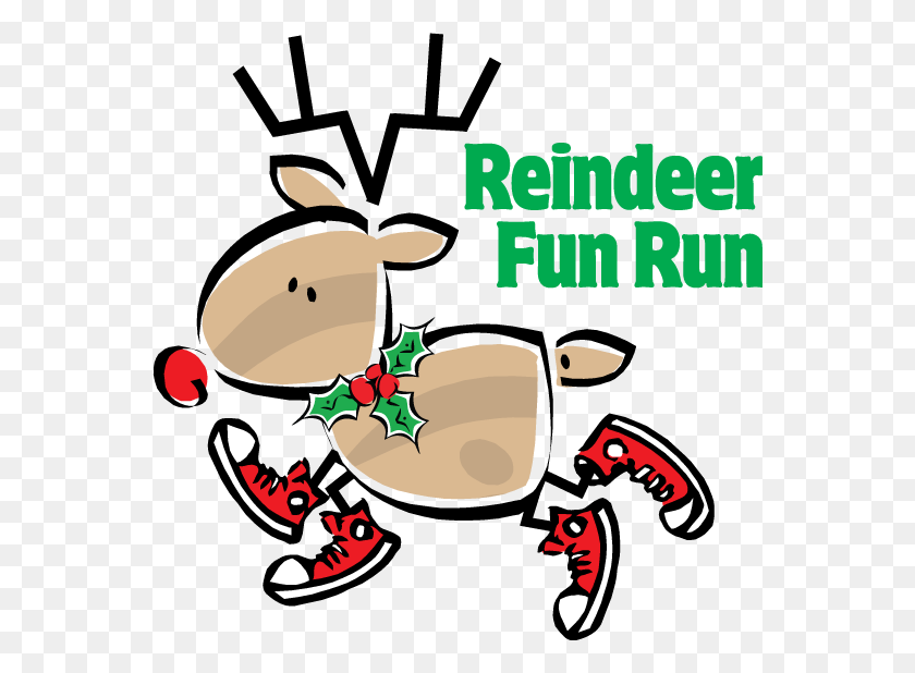 560x558 Kate's Events Reindeer Fun Run - Fun Run Clipart