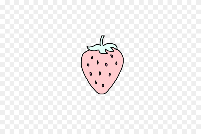 500x500 Kawaii Cute Strawberry Freetoedit - Cute Strawberry Clipart