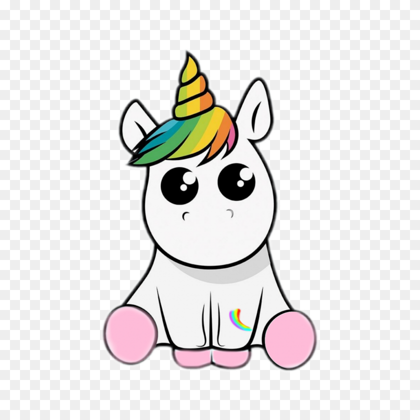 2289x2289 Kawaii Unicorn Horse Fantasy Rainbow - Kawaii Unicorn Clipart