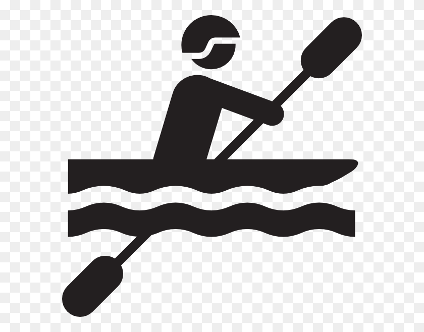 594x598 Kayak Clip Art - Canoe Paddle Clipart