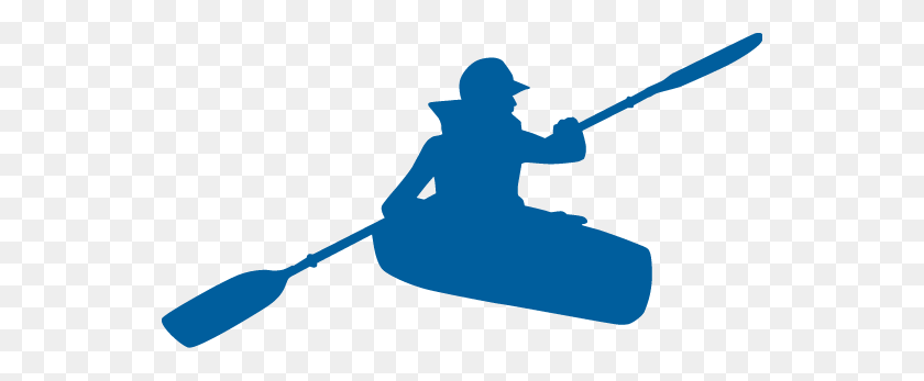 546x287 Kayak Clipart Azul - Clipart De Rafting En Aguas Bravas