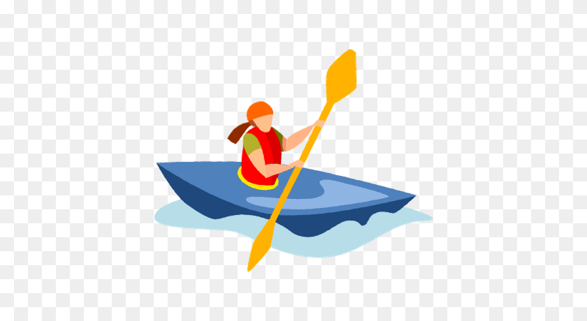 400x400 Kayak Silhouette Clipart Free Clipart - Canoe Clipart