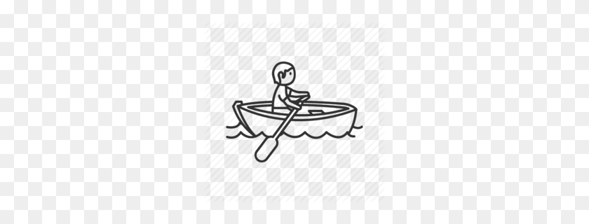 260x260 Kayaking Clipart - White Water Rafting Clipart