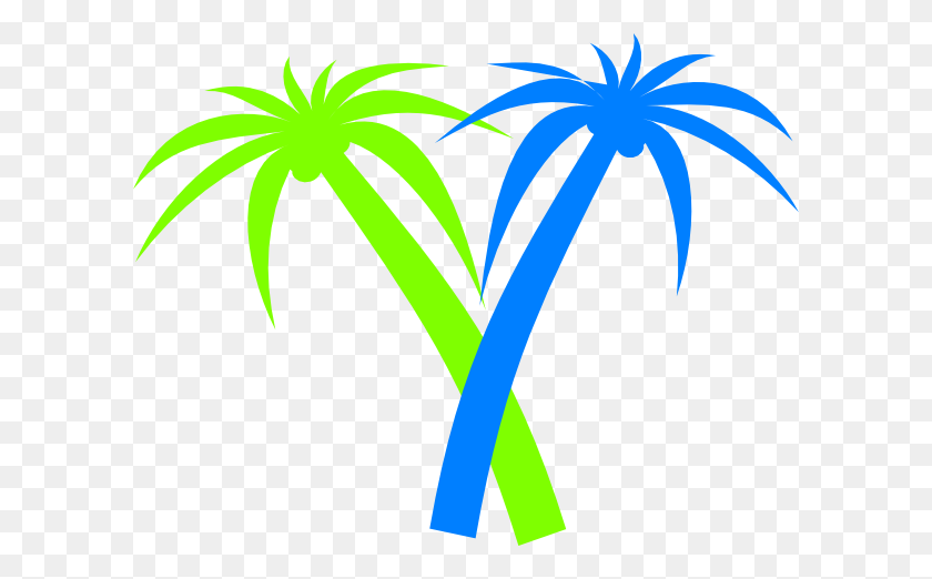 600x462 Kb, Pc Grande, Palmera, Playa - Palm Tree Beach Clipart