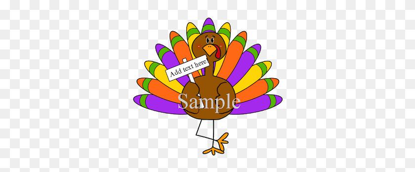 320x288 Kbkonnected Clips It's Turkey Time! Clip Art And Fall Frame - Thanksgiving Basket Clipart