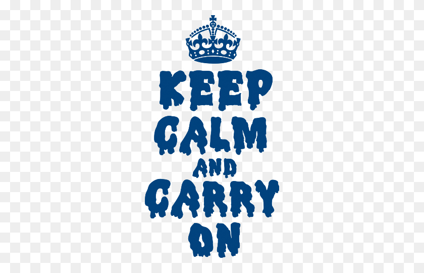 266x480 Keep Calm And Carry - Keep Calm Crown PNG