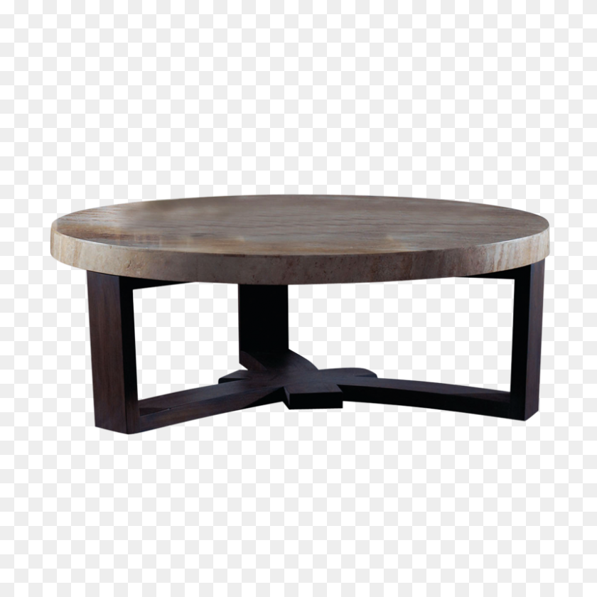 800x800 Kenanga Coffee Table Travertine - Coffee Table PNG