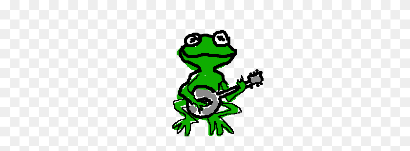 300x250 Kermit The Frog Plays His Banjo - Kermit The Frog PNG