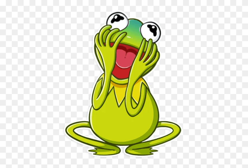 512x512 Kermit The Stickers Set For Telegram - Kermit The Frog PNG