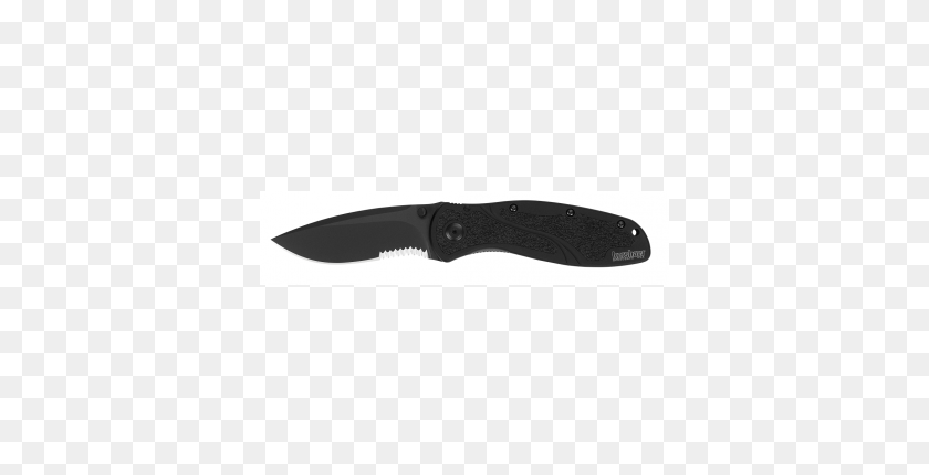370x370 Kershaw Blur Black Serrated Knife - Transparent Blur PNG