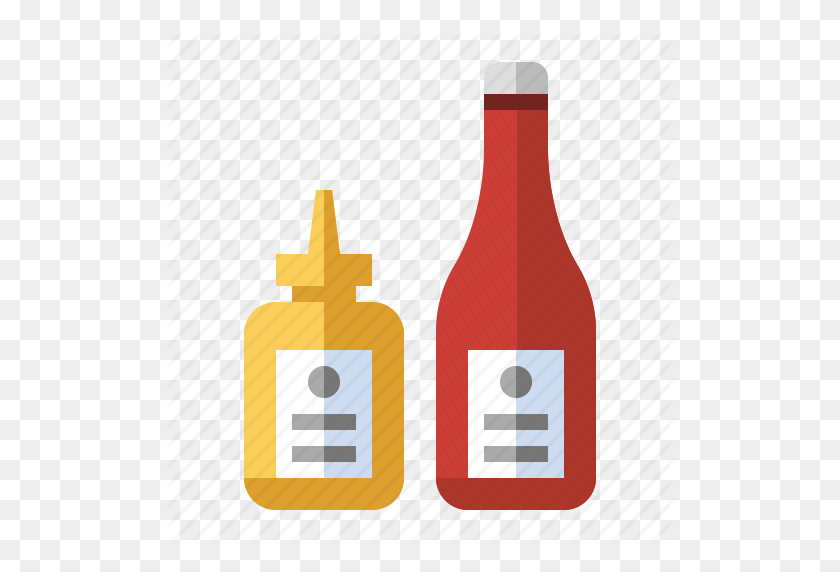 512x512 Ketchup And Mustard Png Transparent Ketchup And Mustard Images - Ketchup Bottle PNG
