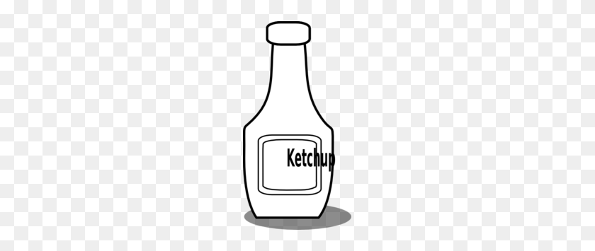 153x295 Ketchup Black And White Clip Art - Tomato Clipart Black And White