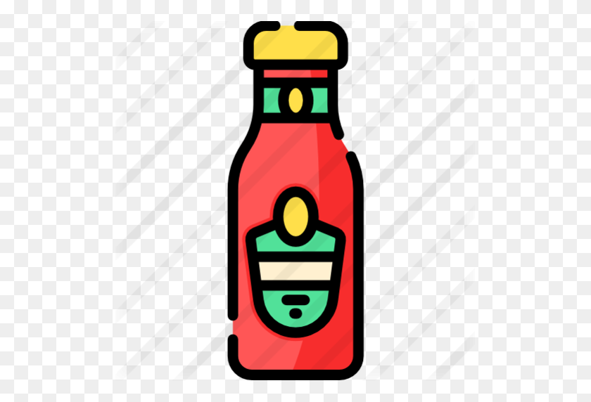 511x512 Botella De Ketchup - Clipart De Botella De Ketchup