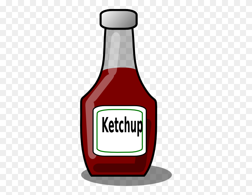 306x590 Ketchup Bottle Clip Art Free Vector - Punch Clipart