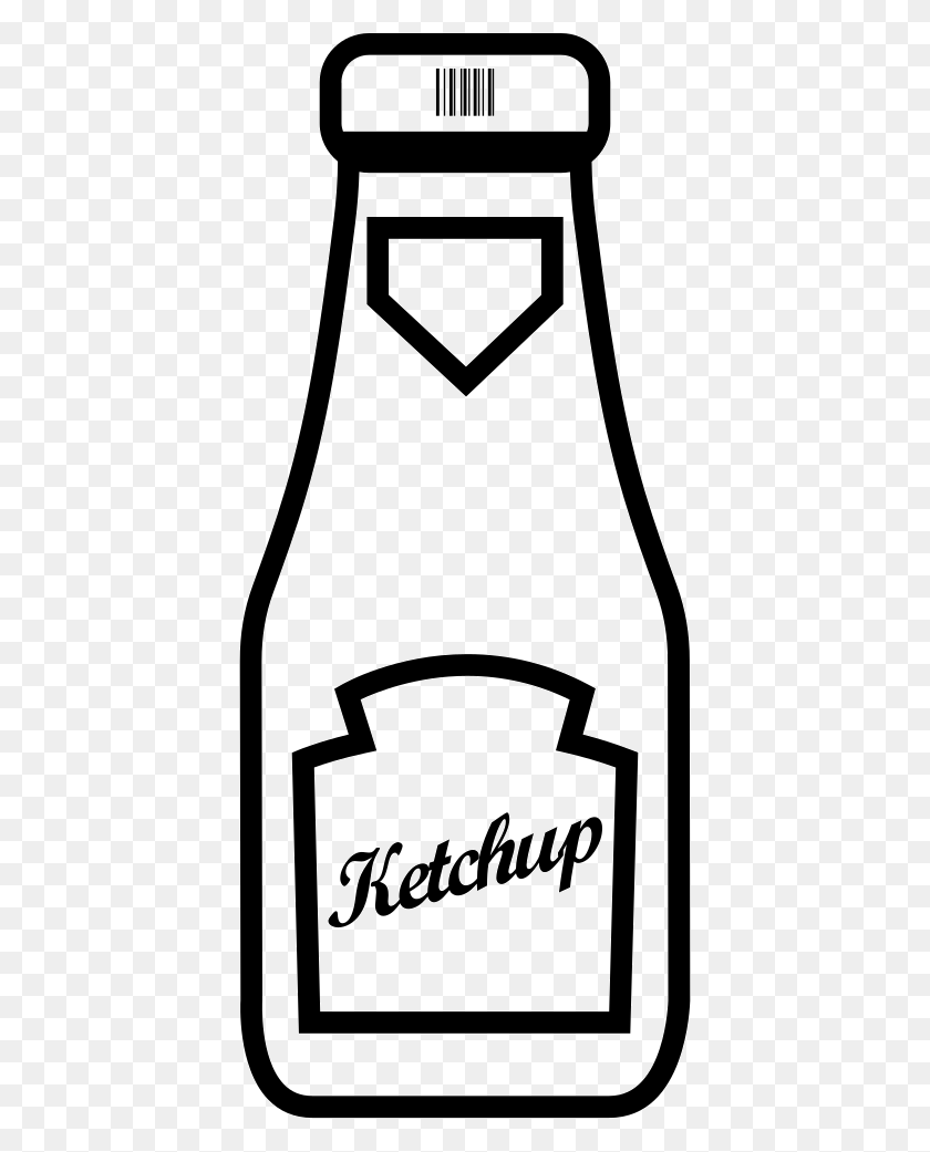 408x981 Ketchup Bottle Png Icon Free Download - Ketchup Bottle Clipart