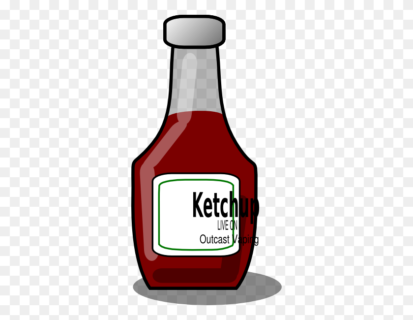 306x590 Ketchup Clip Art - Outcast Clipart