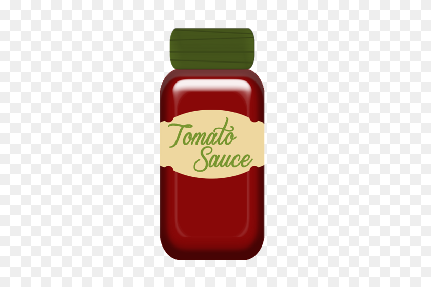 268x500 Ketchup Clipart Tomato Paste - Ketchup Bottle PNG